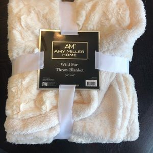 Amy Miller Home Wild Fur Throw Blanket